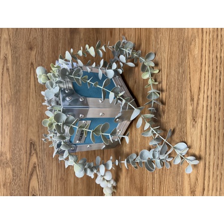 Flightcase Plant Pot In Turquoise